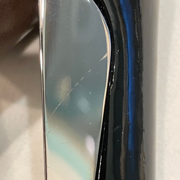 Louis Vuitton Black Patent Lthr/Silver Heel Boot - Picture 9 of 16